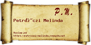 Petróczi Melinda névjegykártya